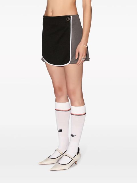 AMBUSH layered pleated miniskirt - Black - zdjęcie produktu nr 2