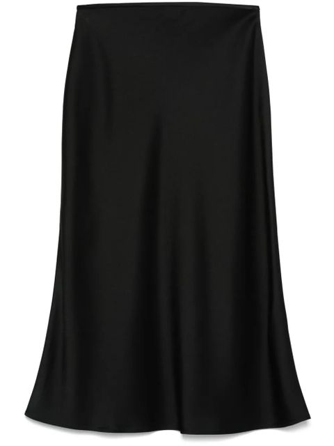 Blumarine satin midi skirt - Black - zdjęcie produktu nr 1