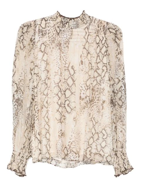 Ba&Sh Shamy high-neck blouse - Neutrals - zdjęcie produktu nr 1