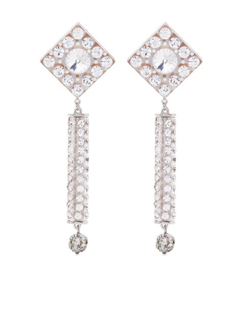 Alessandra Rich crystal pendant earrings - Silver - zdjęcie produktu nr 1