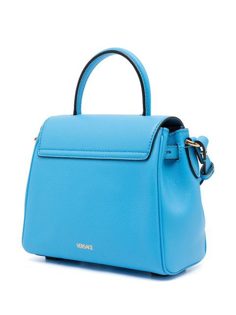 Versace small La Medusa leather tote - Blue