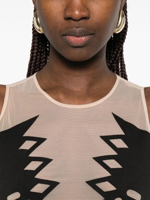 Blumarine cutout sleeveless maxi dress - Black