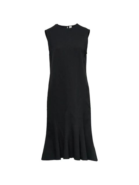 TOTEME fluted sleeveless midi dress - Black - zdjęcie produktu nr 1
