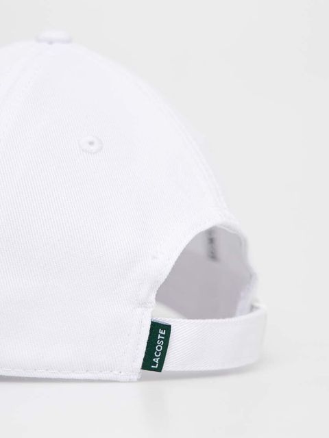 Lacoste czapka z daszkiem bawełniana
