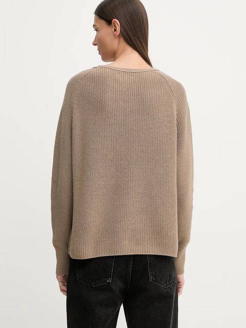 Marc O'Polo sweter bawełniany damski kolor beżowy 600605960109 - zdjęcie produktu nr 2