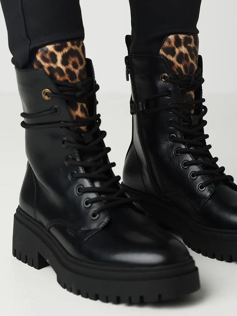 Mexx botki PRETTY KETO damskie kolor czarny na płaskim obcasie MI001701453W