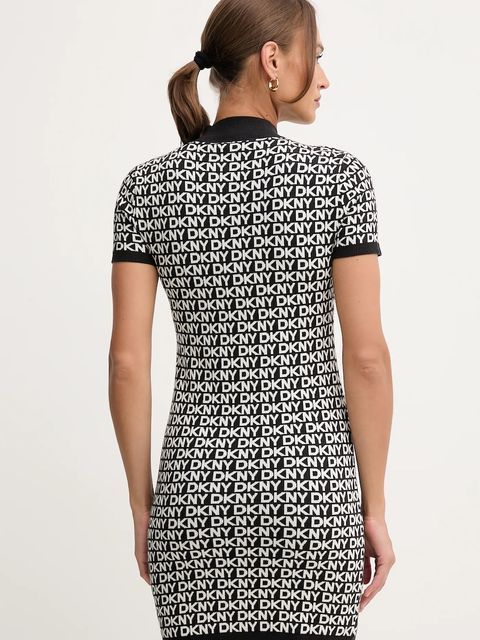 Dkny sukienka kolor czarny mini prosta DJ5R0911