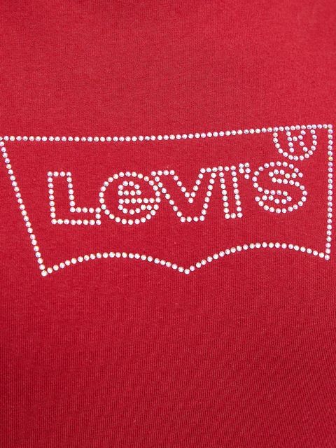 Levi's t-shirt bawełniany damski kolor czerwony 17369