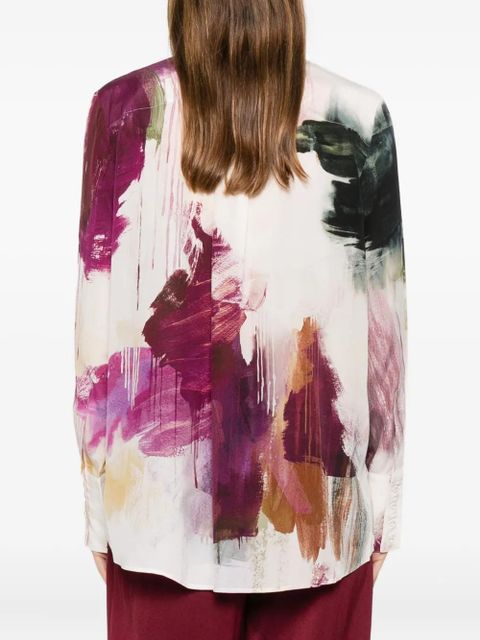 Aje Atomic button print shirt - Neutrals