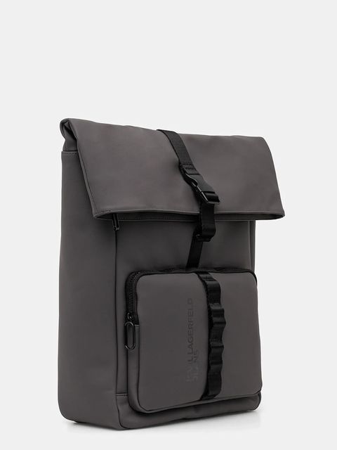 Karl Lagerfeld Jeans plecak kolor szary duży gładki B1M30146