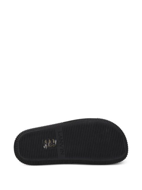 Lanvin logo-embellished sandals - Black