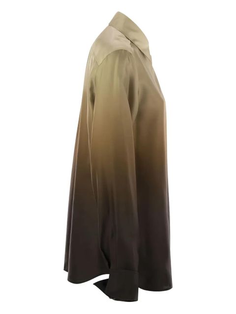 Max Mara silk dégradé shirt - Neutrals