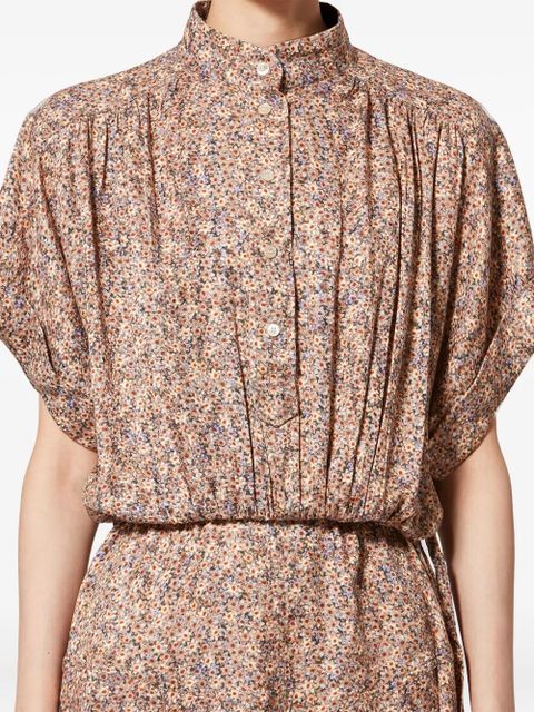 ISABEL MARANT Ansley floral print maxi dress - Brown