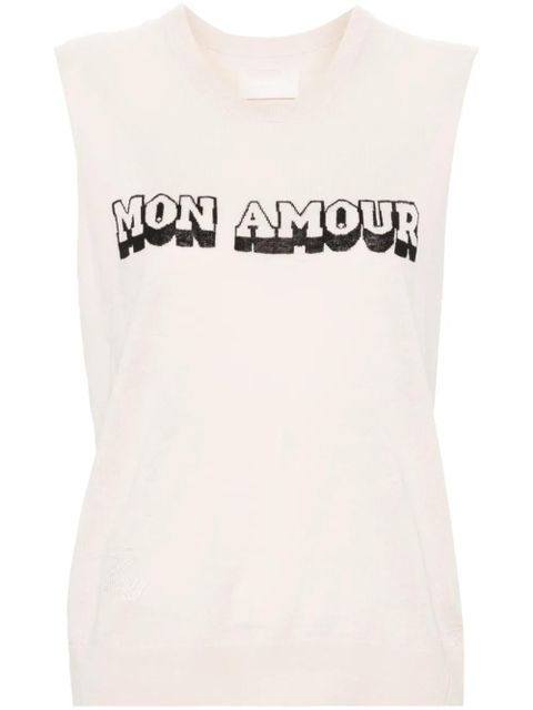 Zadig&Voltaire Nida Li Mon Amour knitted top - Neutrals - zdjęcie produktu nr 1