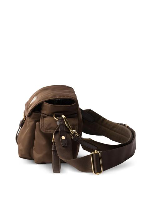 Prada medium Explore logo-plaque shoulder bag - Brown