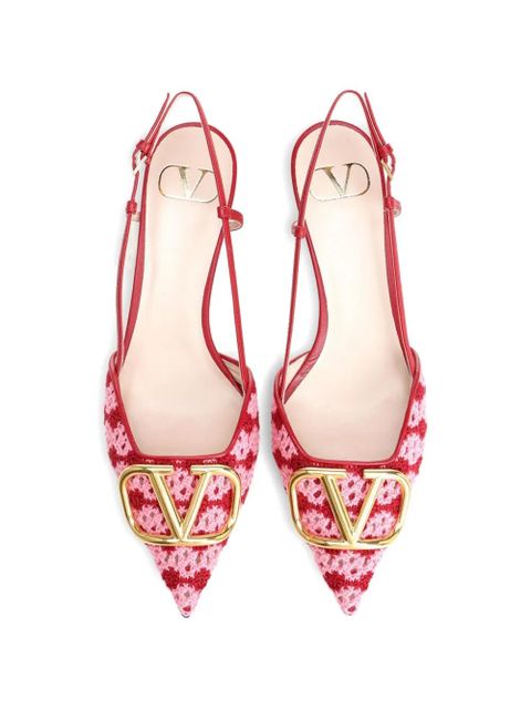 Valentino Garavani VLogo slingback sandals - Red