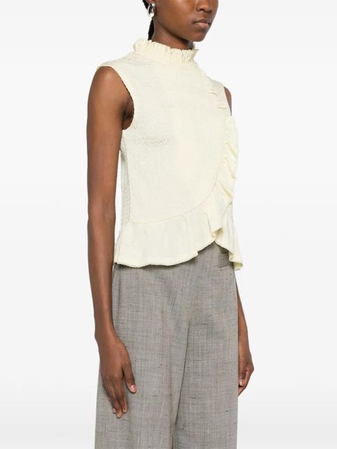 SANDRO mock-neck blouse - Yellow
