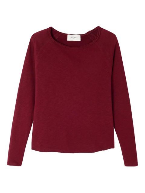 American Vintage raglan sleeve boat neck top - Red - zdjęcie produktu nr 1