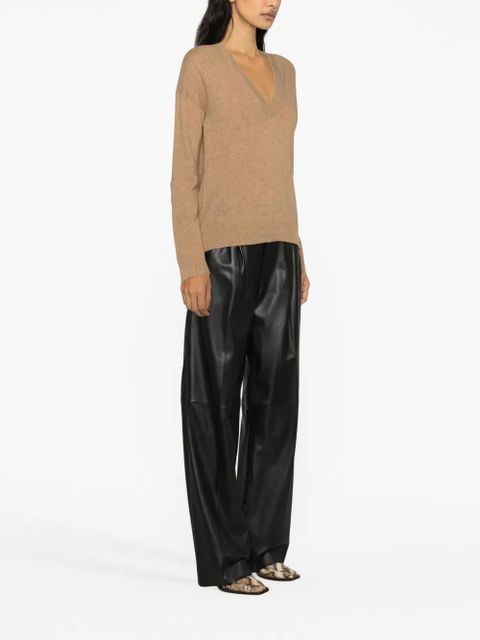 Zadig&Voltaire V-neck cashmere jumper - Brown