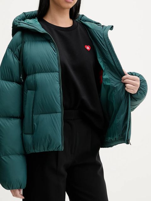 HUGO kurtka puchowa kolor zielony zimowa 50546344