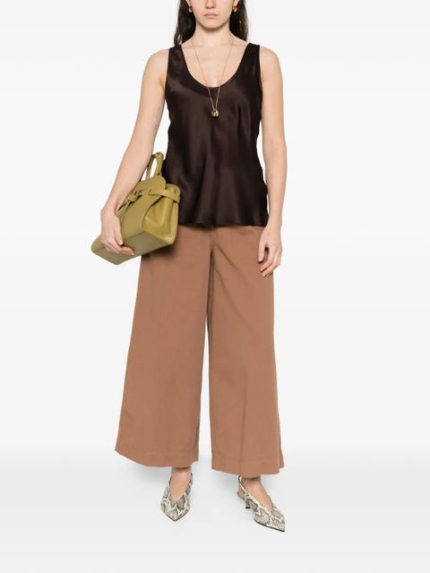 ANINE BING scoop-neck top - Brown - zdjęcie produktu nr 2