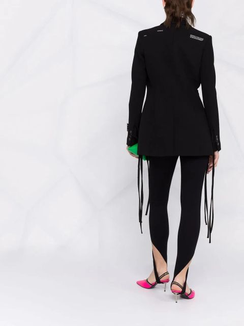 The Attico Jamie stirrup leggings - Black