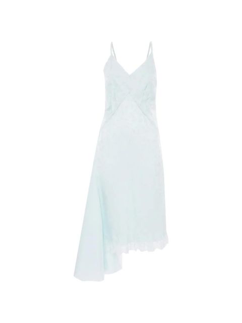 Victoria Beckham Crushed Cami asymmetric midi dress - Blue - zdjęcie produktu nr 1