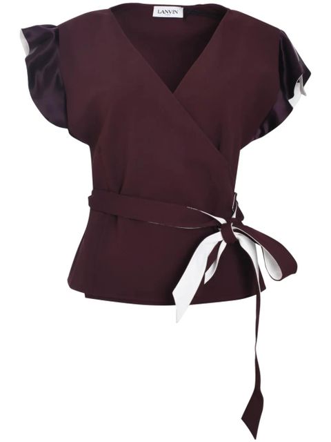 Lanvin wrap blouse - Red - zdjęcie produktu nr 1