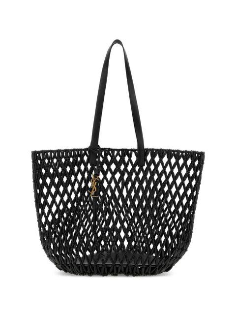 Saint Laurent Cassandre beaded tote bag - Black - zdjęcie produktu nr 1