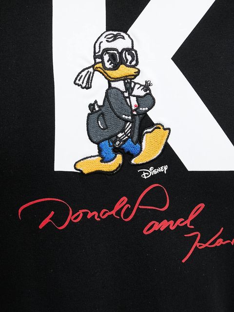 Karl Lagerfeld t-shirt bawełniany KL X DISNEY damski kolor czarny A3W17089
