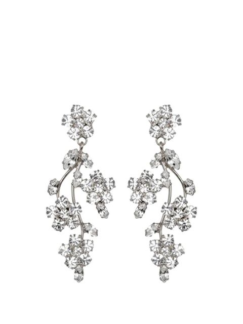 Jennifer Behr Adeline crystal-embellished earrings - Silver - zdjęcie produktu nr 1
