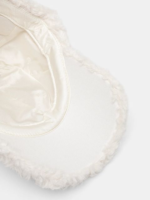 BOSS czapka z daszkiem z domieszką wełny kolor biały 50554578 - zdjęcie produktu nr 2