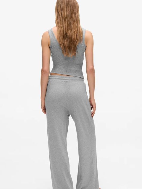 Karl Lagerfeld spodnie dresowe damskie kolor szary gładkie A4W44018 - zdjęcie produktu nr 2