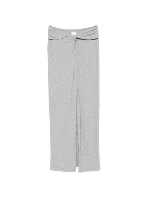 Nanushka Carlene twisted-front maxi skirt - Grey - zdjęcie produktu nr 1