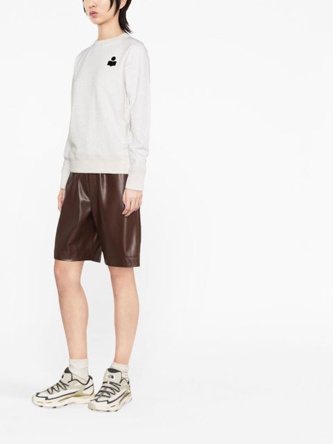 MARANT ÉTOILE Milla logo-embroidered sweatshirt - Neutrals