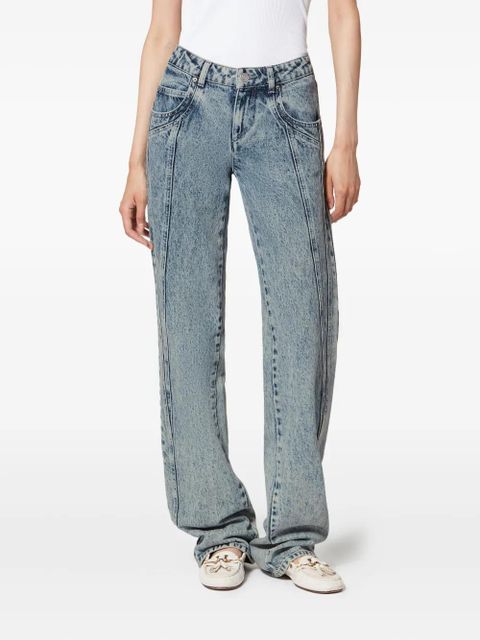 MARANT ÉTOILE Jaylis panelled jeans - Blue