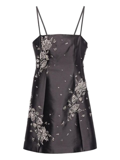 Prada crystal-embellished mini dress - Grey - zdjęcie produktu nr 1
