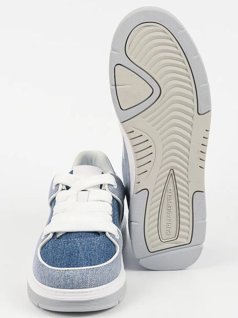 Karl Lagerfeld sneakersy KOURTNEY damskie kolor niebieski KL63036D