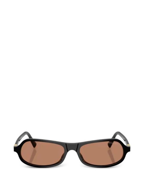 Miu Miu Eyewear logo-detail sunglasses - Black - zdjęcie produktu nr 1
