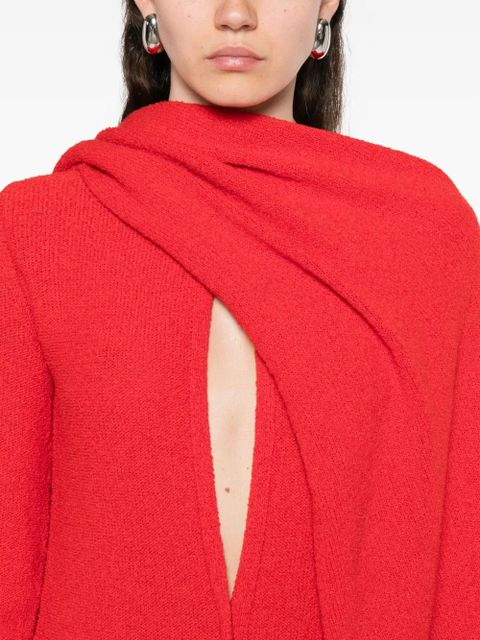 Sportmax cut-out long-sleeve maxi dress - Red
