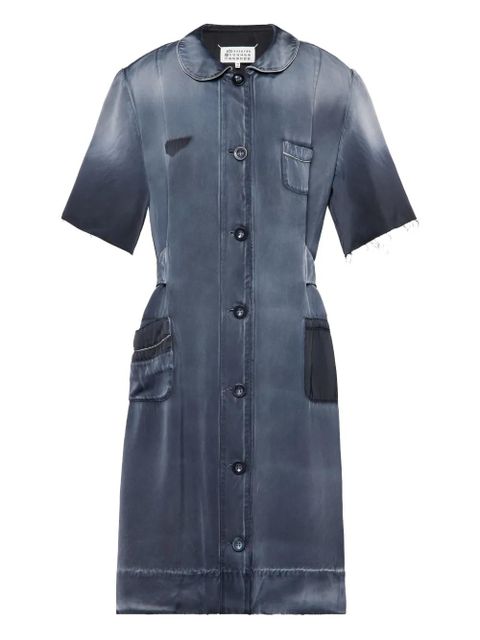 Maison Margiela button-fastening midi dress - Blue - zdjęcie produktu nr 1