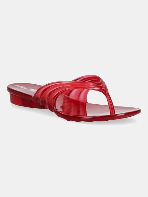 Melissa japonki MELISSA FLIP FLOP DIESEL AD damskie kolor czerwony na płaskim obcasie M 36151 - zdjęcie produktu nr 1