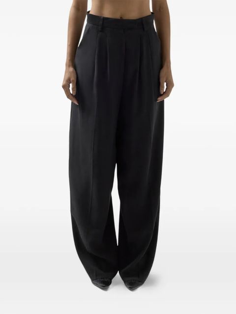 GCDS pleated-design trousers - Black
