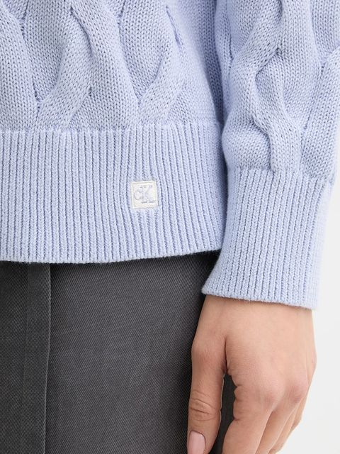 Calvin Klein Jeans sweter bawełniany damski kolor niebieski LV044E301G