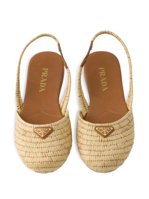 Prada Crochet ballet flats - Neutrals