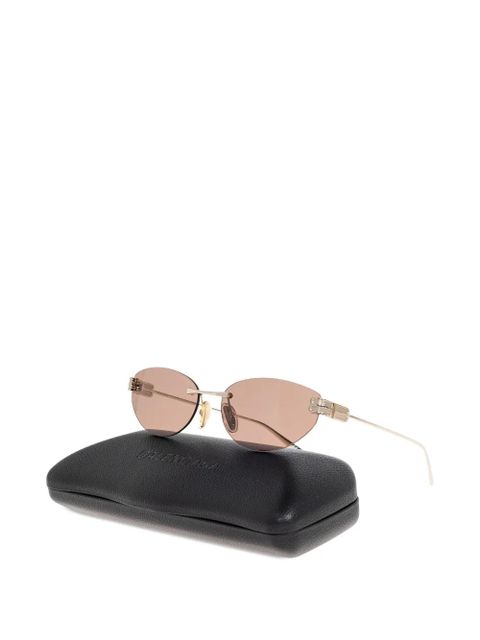 Balenciaga Eyewear rimless oval-lens sunglasses - Gold - zdjęcie produktu nr 2