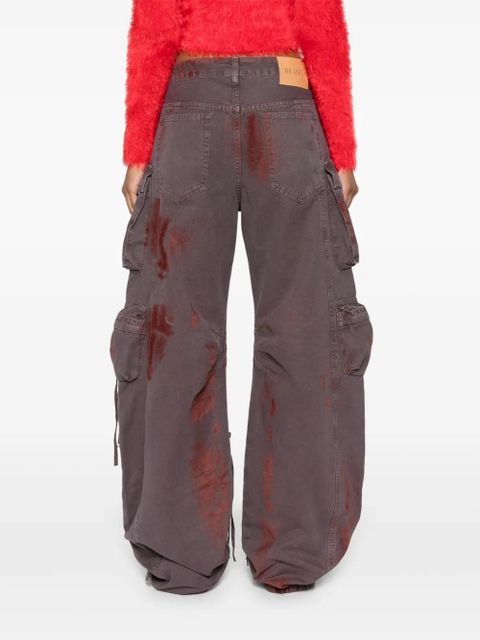 The Attico Fern cargo pants - Purple