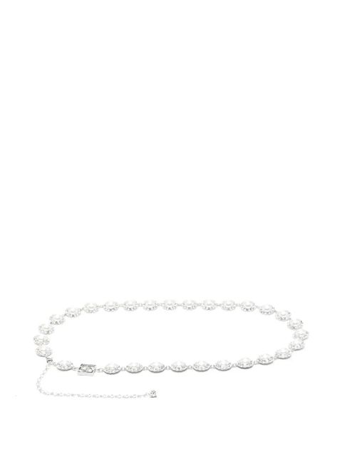 Magda Butrym pearl-crystal chain belt - Silver