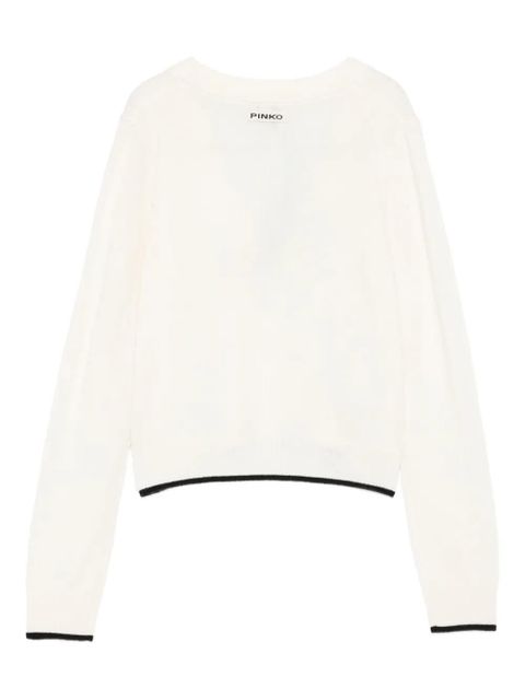 PINKO v-neck cardigan - White - zdjęcie produktu nr 2