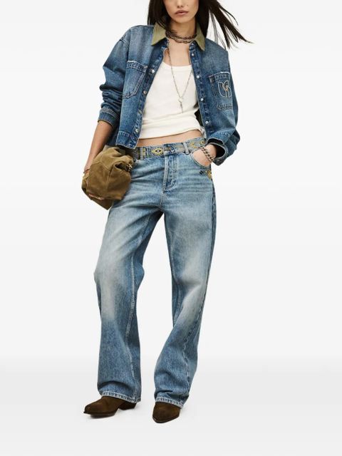 Ba&Sh Rizie embroidered jeans - Blue - zdjęcie produktu nr 2